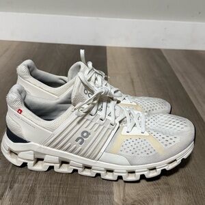 ON RUNNING CLOUDSWIFT WOMENS CREAM/WHITE Running SHOES SIZE 9.5